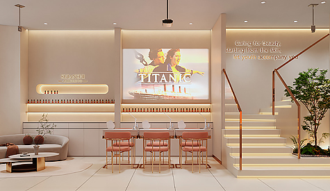 水胭脂美容院装修设计